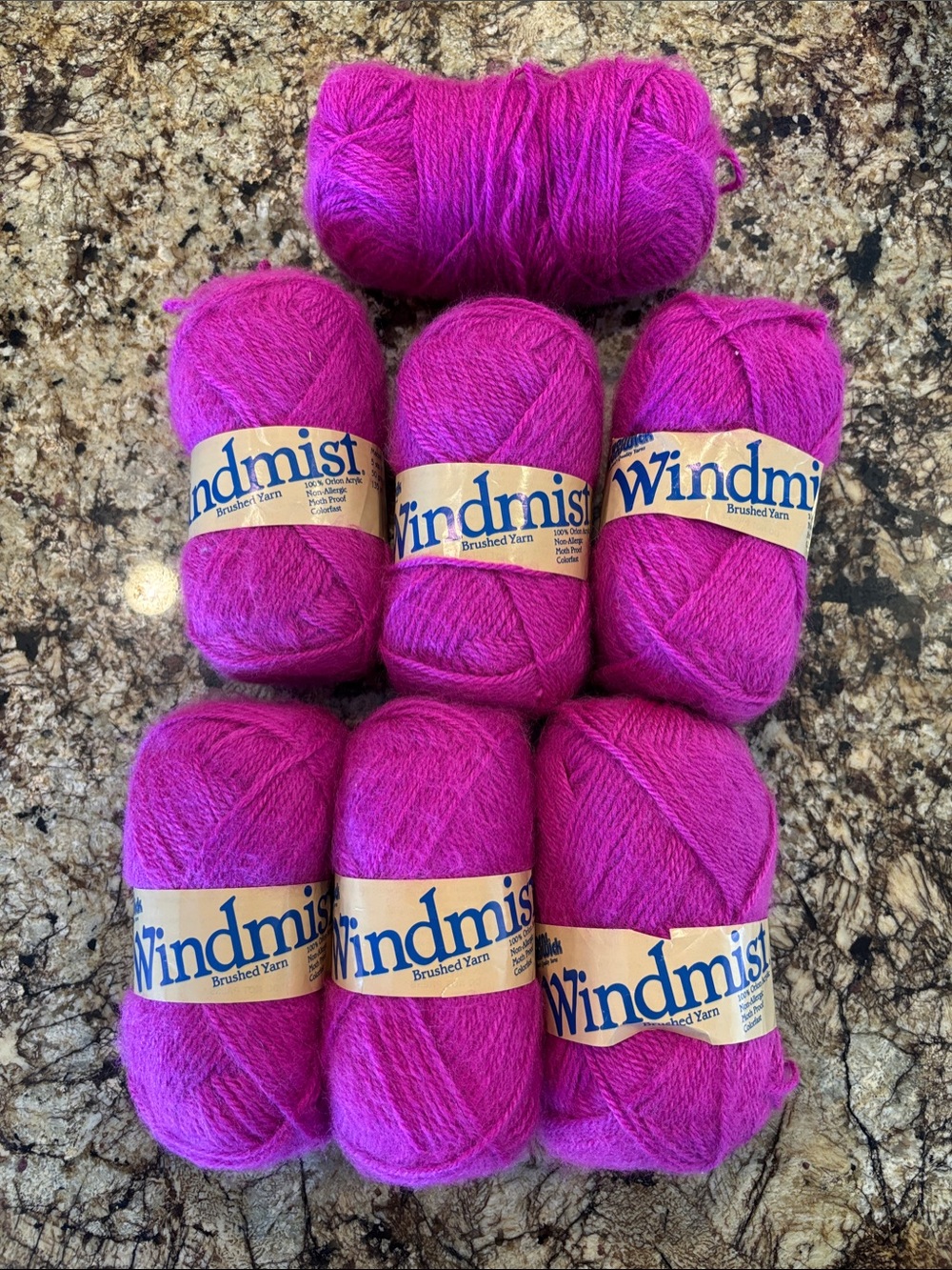 Brushed Yarn Skeins — Bright Magenta